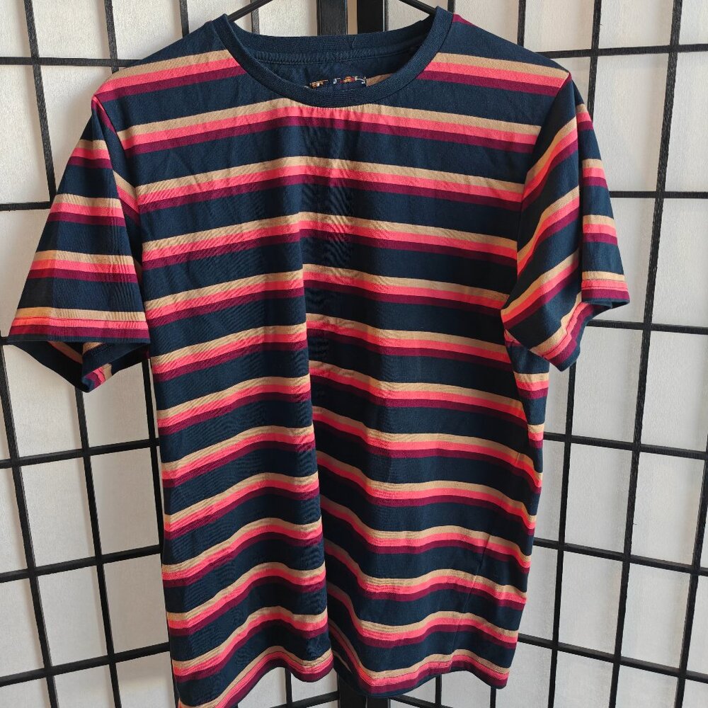Denim & Flower Ricky Singh Mens Striped Shirt L